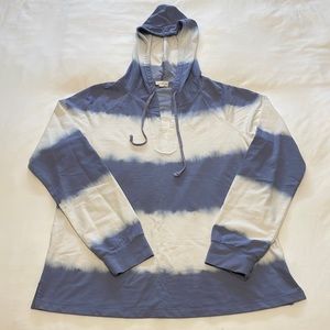 Blue & White Tie Dyed Beach Sweatshirt